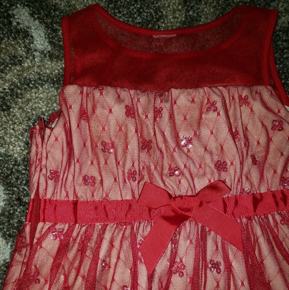 Red Holiday Dress GORGEOUS M - Picture 2 of 2